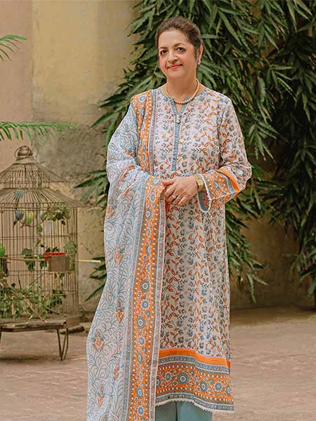 Gul Ahmed CL22229B three piece printed lawn tribute collection