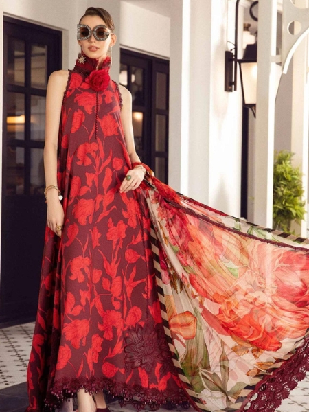 M Prints MB23MPFE 5A By Maria B Fall Edit 2023 Embroidered Cambric Suits Unstitched 3 Piece