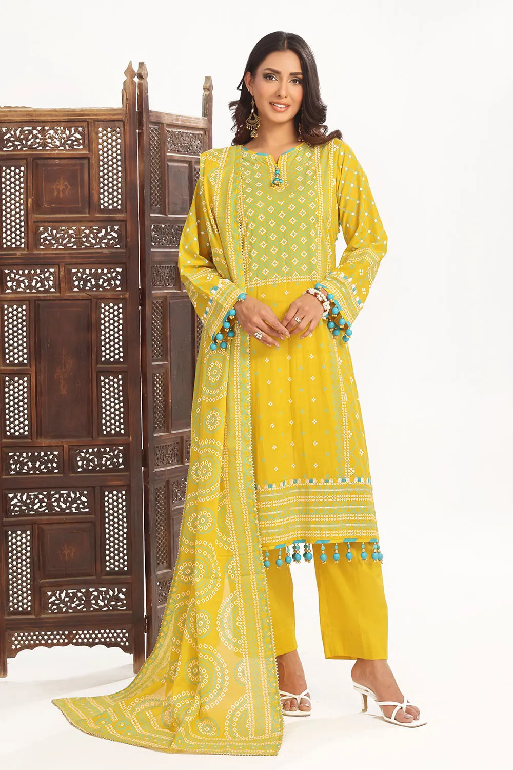 Printed Lawn Unstitched 3 Piece Suit CL-52138 A