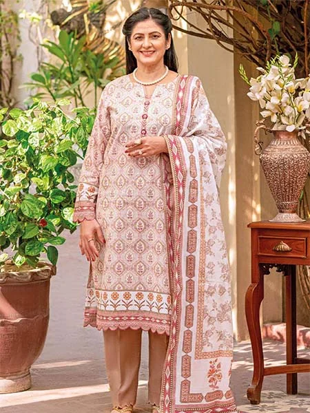 Gul Ahmed CL32081B three piece embroidery lawn tribute collection