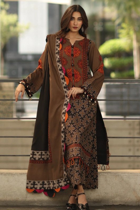 Charizma C Prints | Unstitched Printed Lawn | SHELAI26082815