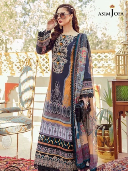 Asim Jofa AJRL-18 | Luxury Lawn'21 RABT COLLECTION