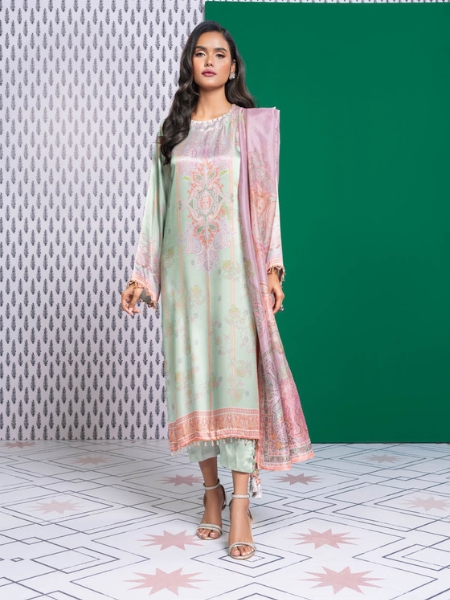 Alkaram Studio Silkworks SK-25-23-2-Mint Green “23 Collection