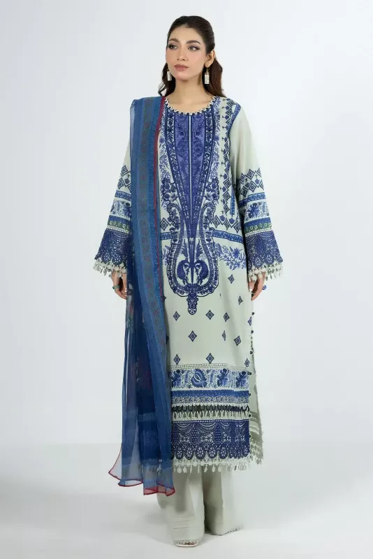 Adan's Libas Prints SS'26 Unstitched 3 piece | D-02