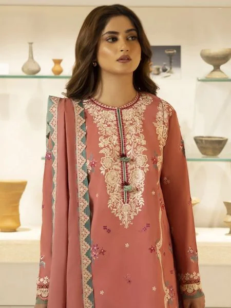 Zaha By Khadijah Shah Embroidered Lawn Unstitched 3Pc Suit ZL2024