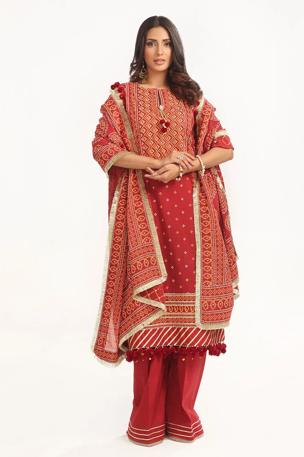 Printed Lawn Unstitched 3 Piece Suit CL-52138 B