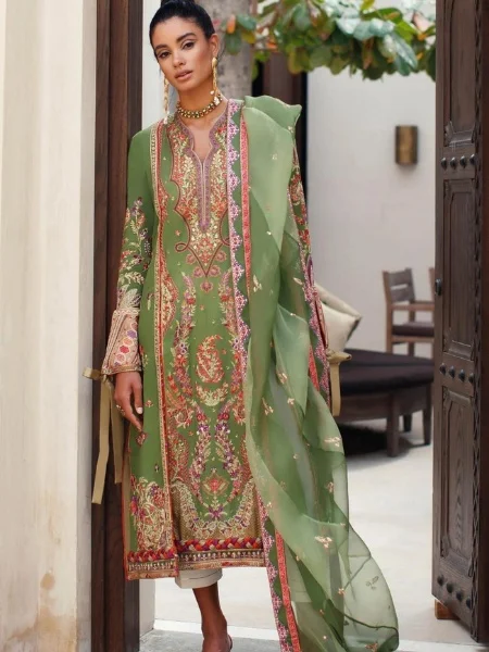 Elan Elan - ELNAZ - EL22-06A Embroidered Lawn Suit Unstitched 3 Piece - Summer Collection