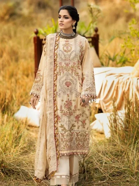 Adans Libas  Lawnkari Embroidered Lawn Collection D-6001