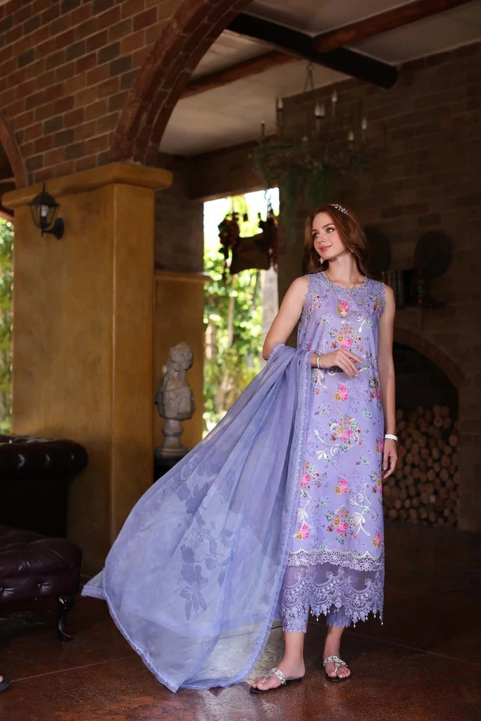 Saadia Asad Noor Eid Luxe Printkari Lawn I SHELAI10997