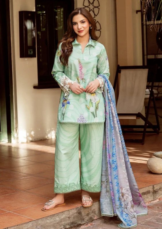 Yakin By Asifa Unstitched Collection 25 | Lush Serenity YKL25-03