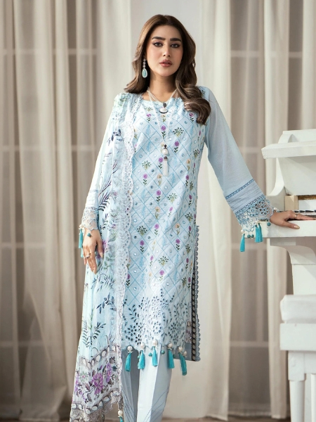 Alzohaib By Sunshine SBE-23-03 Bloom Embroidered Cutwork Edition 2023