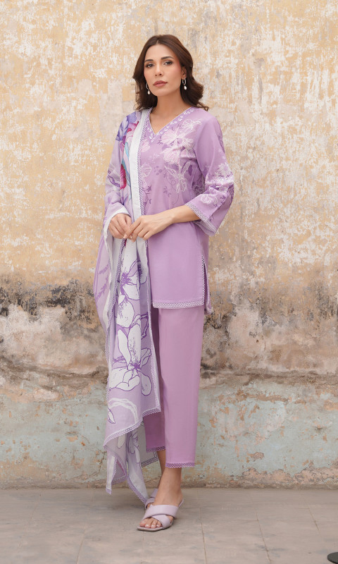Sahar Selene Unstitched Lawn Exclusive Collection 25 | Lilac Muse