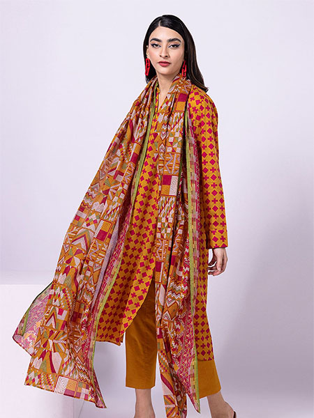 khaadi ALA230504A 3 pieces suit printed lawn collection