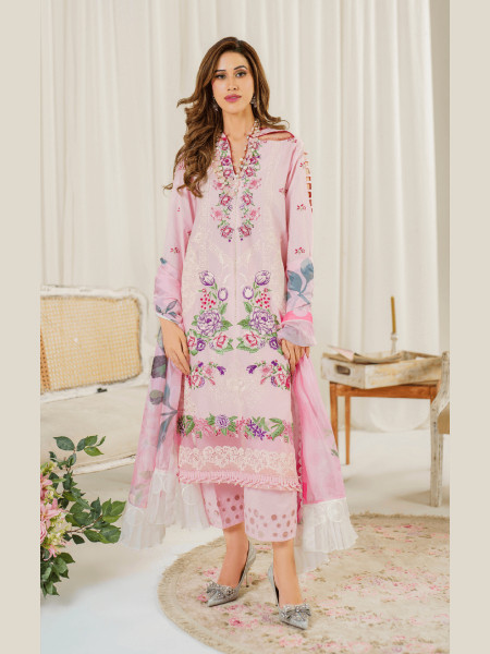 ASIFA & NABEEL PRETTY IN PINK SEDUM (PP-9) UNSTITCHED COLLECTION ''24