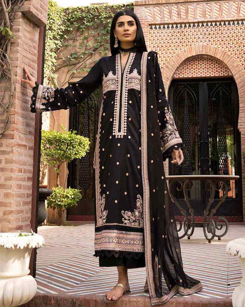 Khaab by Johra exclusive embroidered collections JH-01 3pc