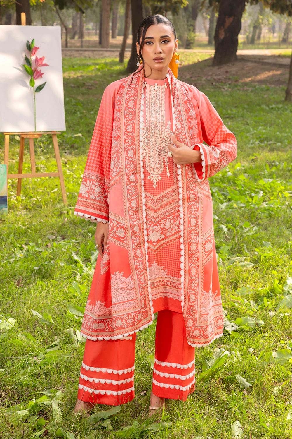 Gul Ahmed Printed Lawn Unstitched | SHELAI26081527