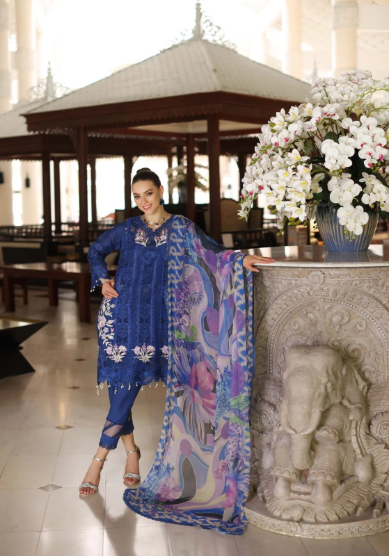 Noor By Saadia Asad - Luxury Chikankari Lawn | 10B