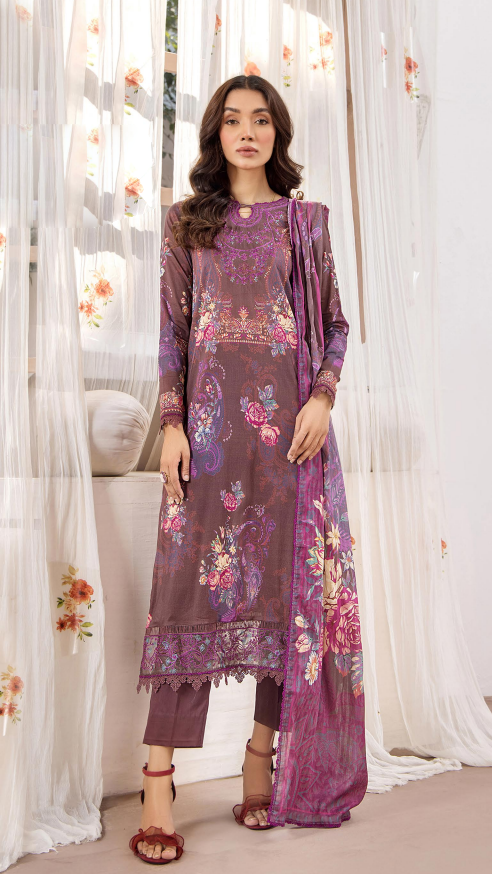 Esme By Gulljee Vol-01 Printed Embroidered Lawn Collection (GU ESM2401-A8)