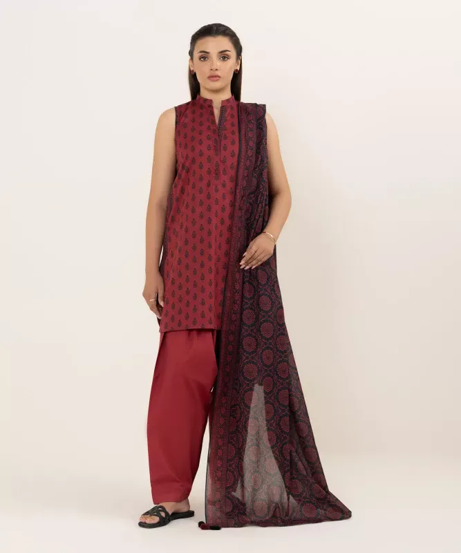 Sapphire | 3 Piece - Printed Lawn Suit | 03PDD25V621B