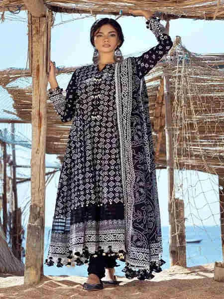 Gul Ahmed 3PC Lacquer Printed Lawn Unstitched Suit CL-42039 A