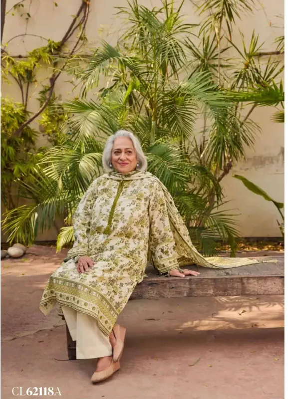 Gul Ahmed Unstitched Printed Lawn 3 Piece Suit CL-62118A | SHELAI26081717