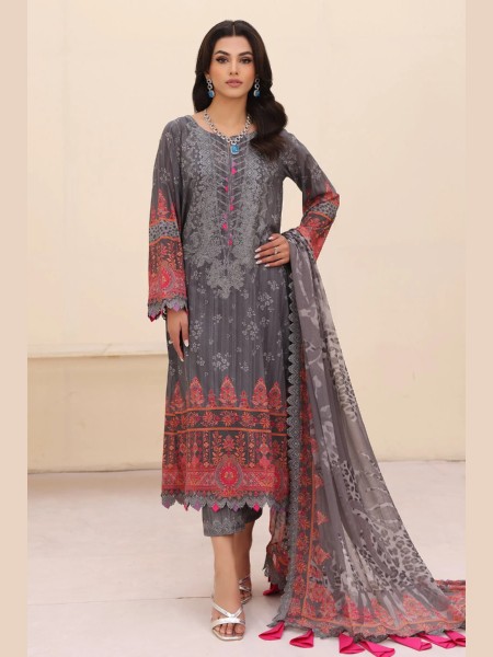 CHARIZMA CN4-006 NARANJI VOL-1 UNSTITCHED 3PCS ''24 COLLECTION