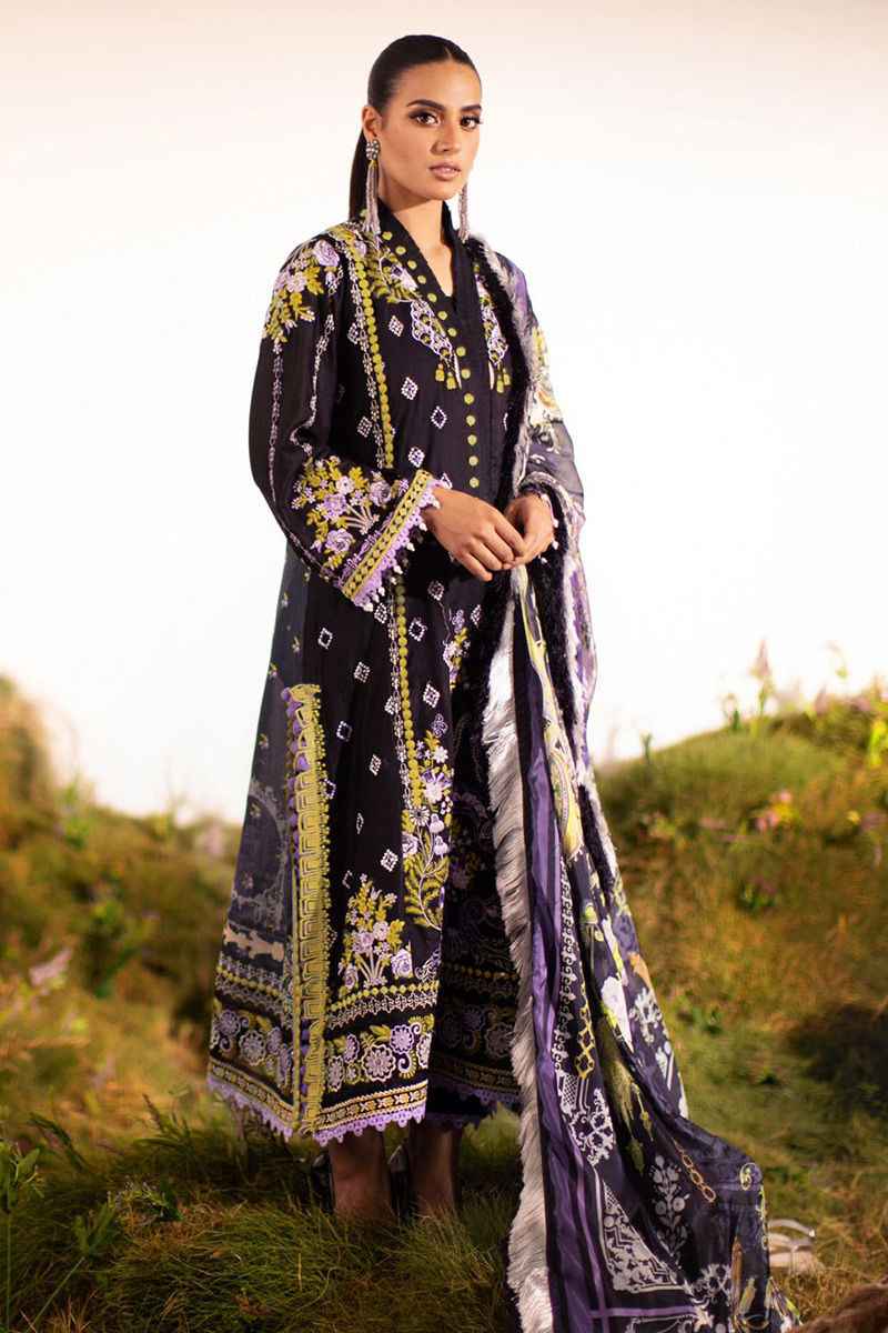 Ansab Jahangir Nightingale Zoha luxury lawn 3 piece at Shelai