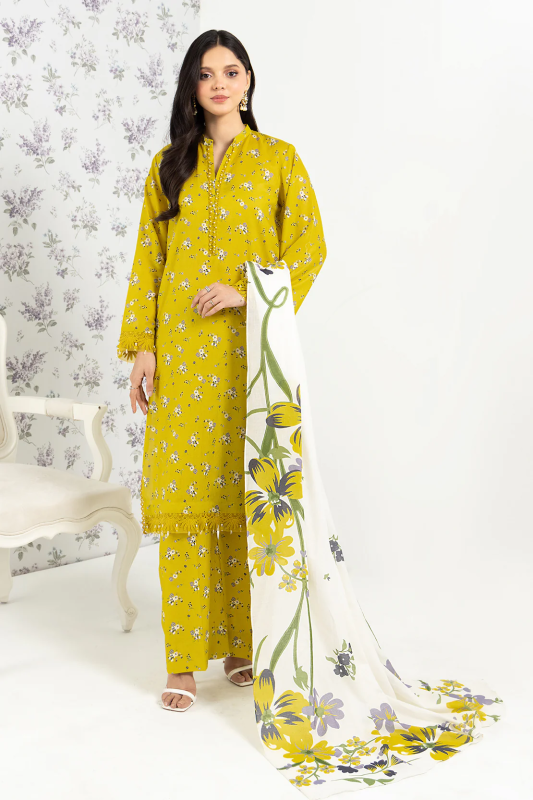 So Kamal Printed - 3 Pc Lawn Suit | DPL 4233