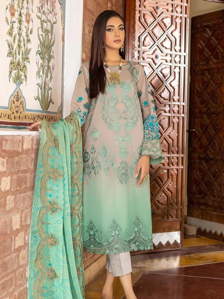 Charizma SM23-07 Unstitched Embroidered Swiss Collection With Chiffon Dupatta