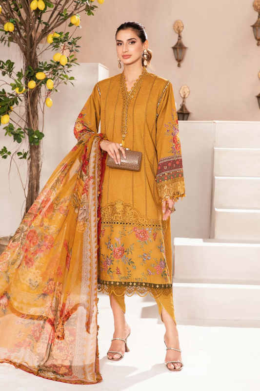 Maria B by M.Prints Embroidered Lawn Suit Unstitched 3 Piece