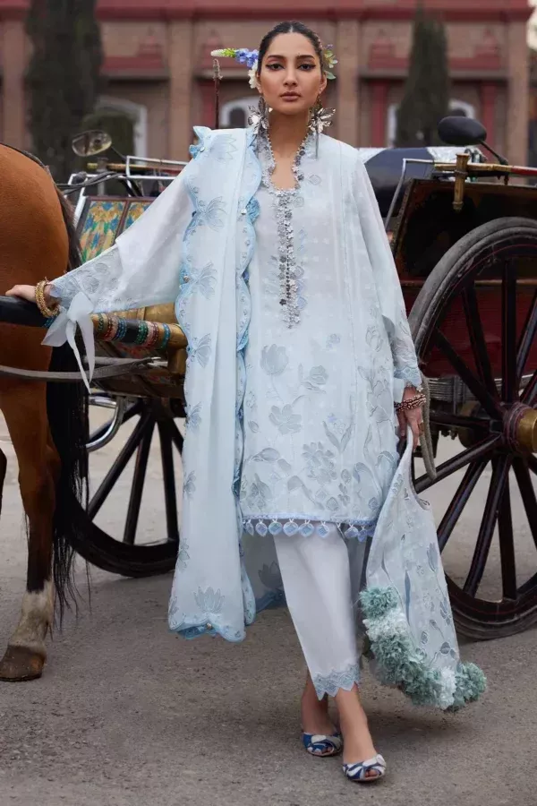 Elan Luxury Unstitched Lawn Collection 2025 | SHELAI27077