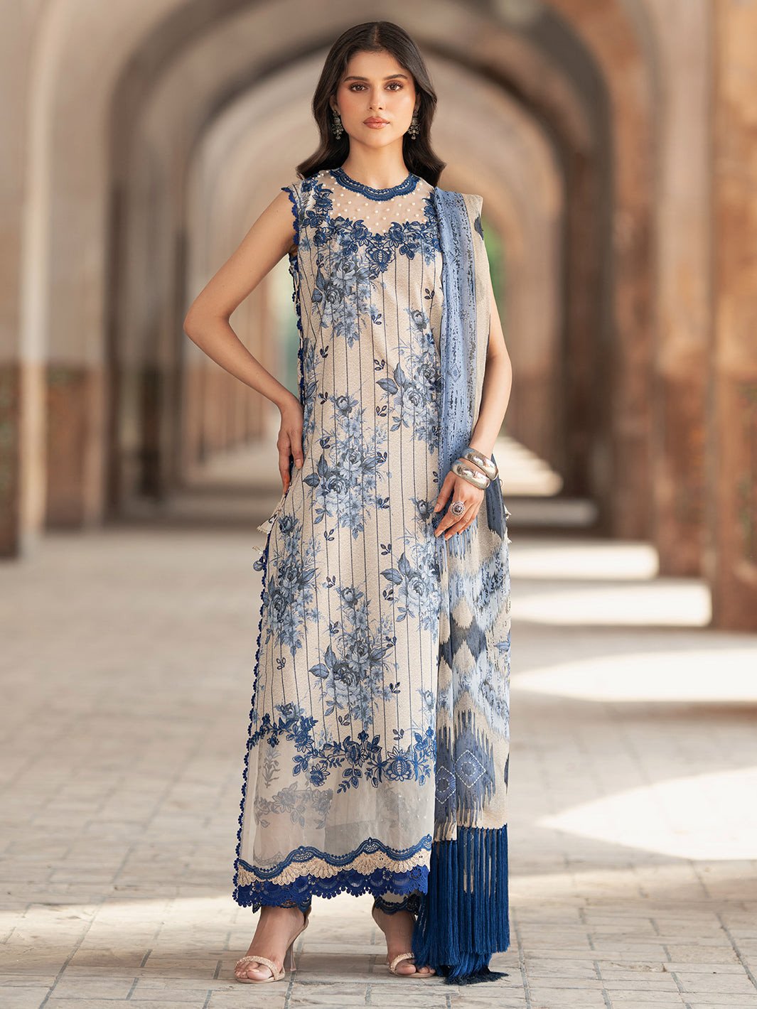 Bin Ilyas Naqsh Unstitched Lawn Exclusive Collection | D2