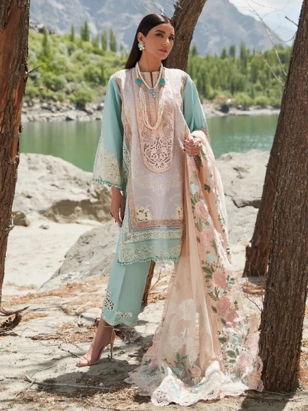 Crimson Mountain Love - D6 B by Saira Shakira Luxury Lawn Collection