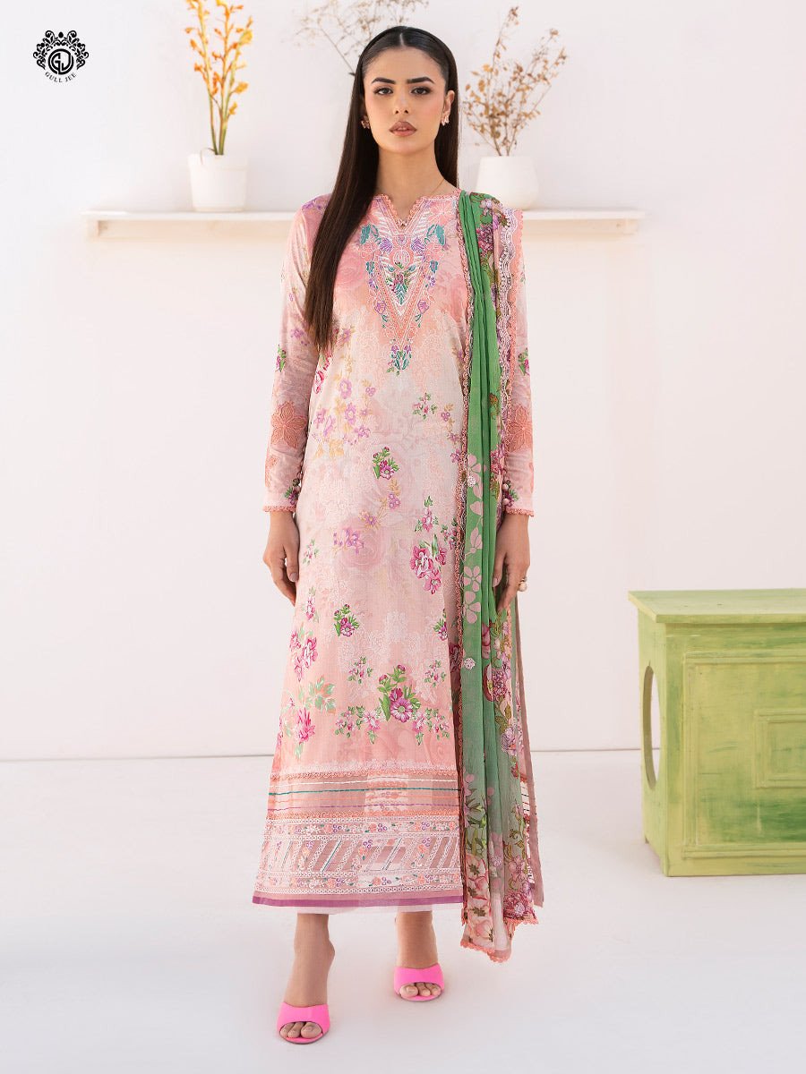Morja by Gulljee Premium Embroidered Unstitched Lawn Collection | D2