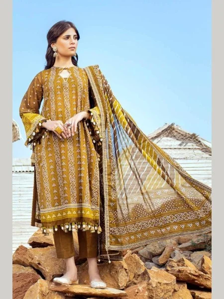 GULAHMED CL-42051 A CHUNRI 3PCS UNSTITCHED COLLECTION