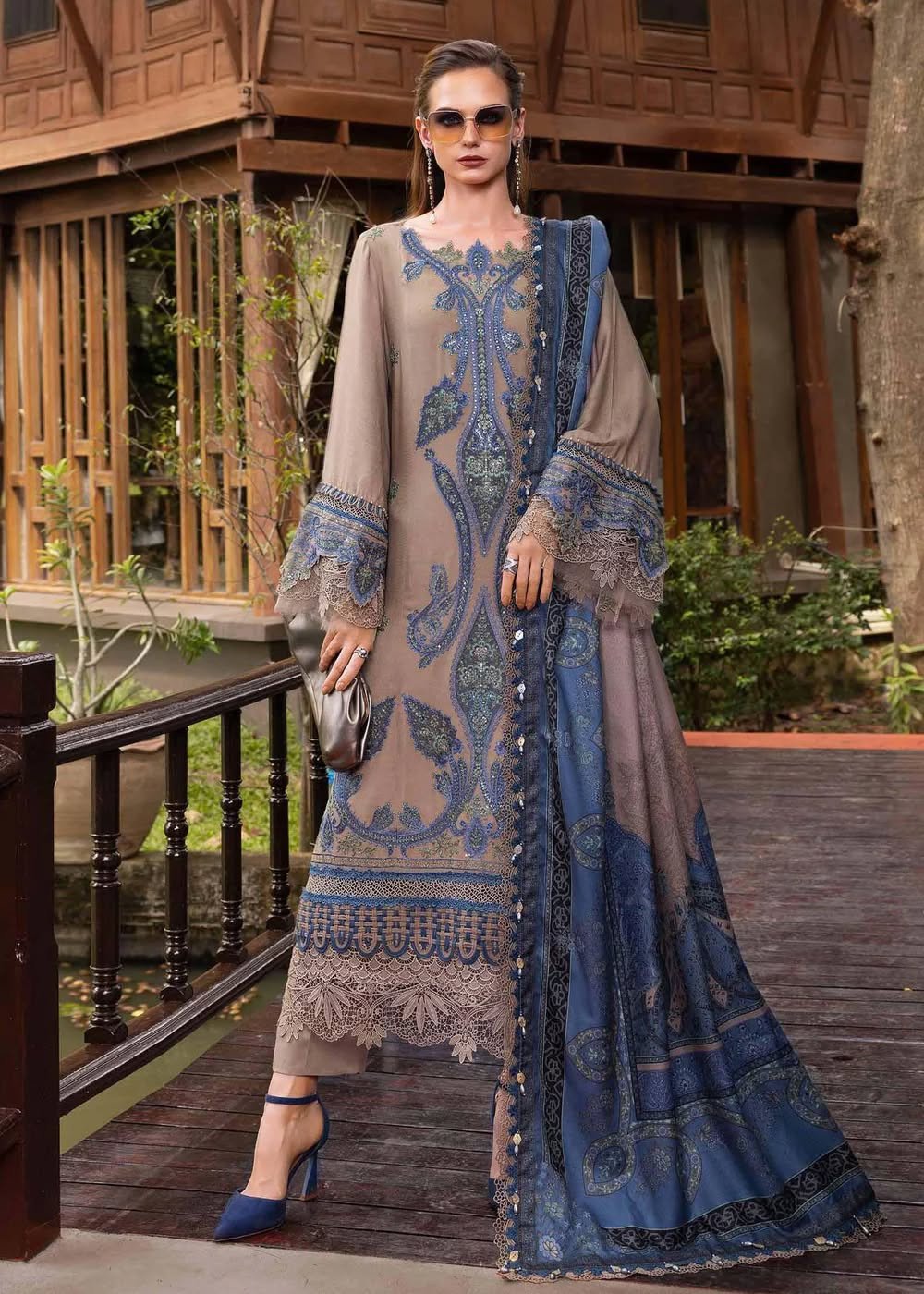 MARIA B Mprints 2025 | Winter Collection | MPT-2806-A