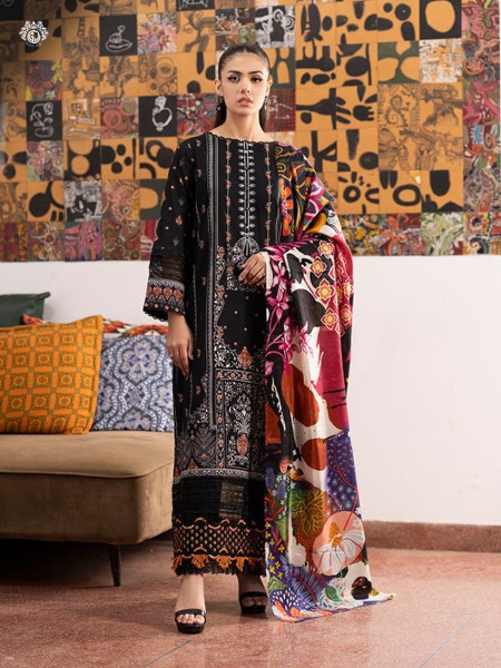 MORJA GMJ2404A5 LUXE LAWN UNSTITCHED ''24 COLLECTION BY GULLJEE