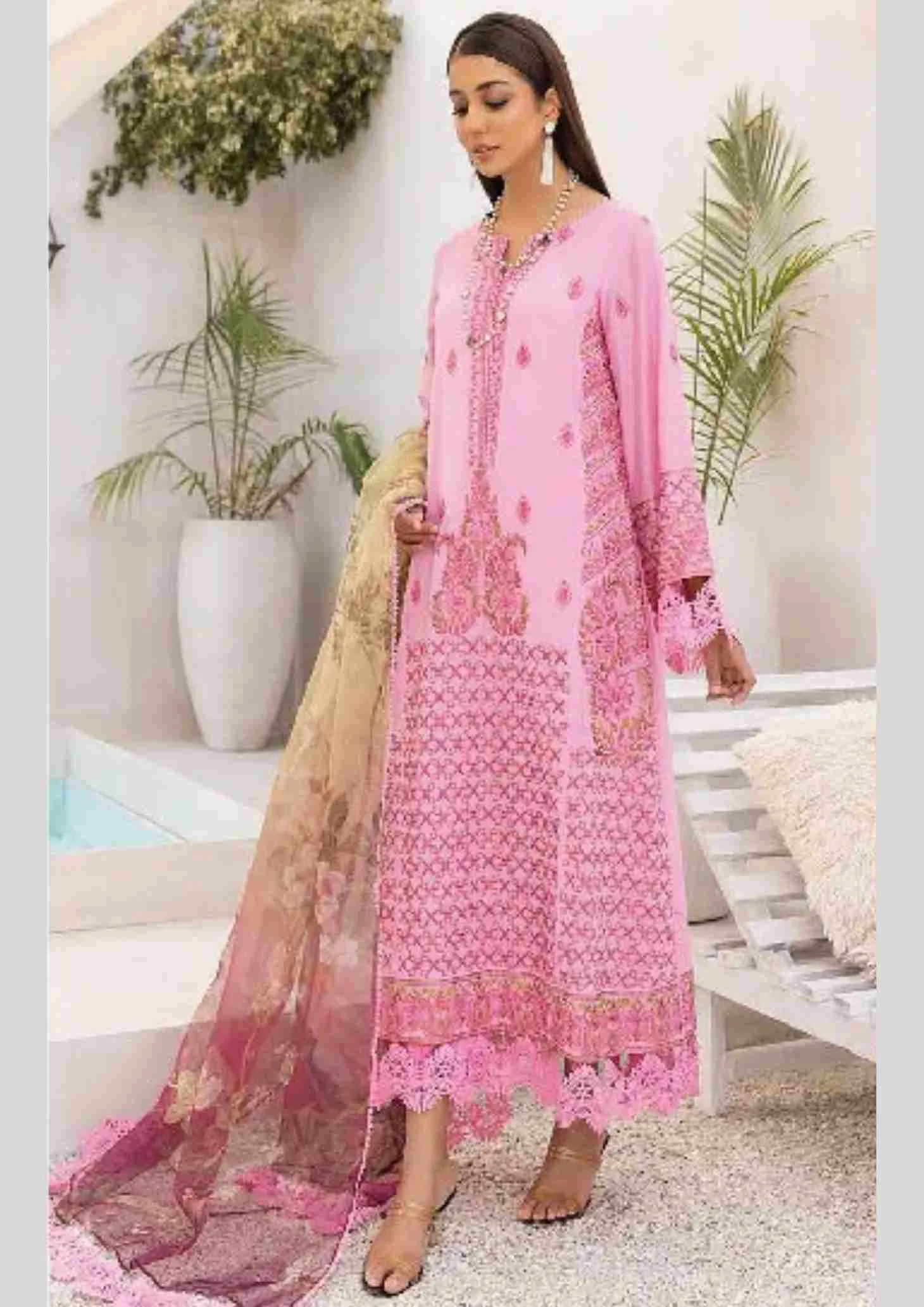 Charizma Reem unstitched premium embroidered lawn 3 piece RM:05