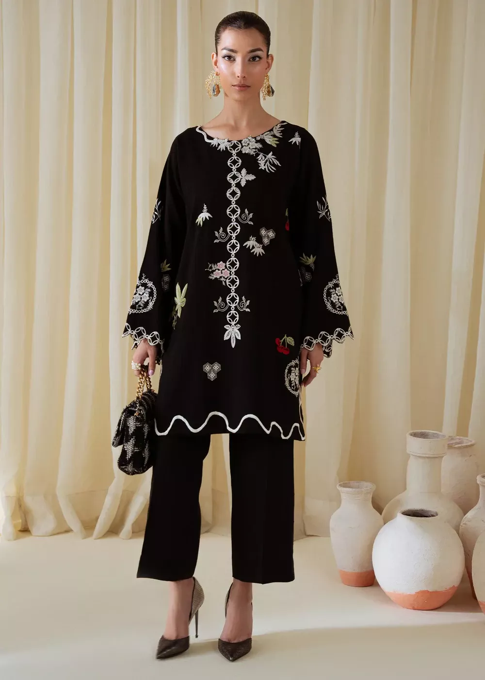 SAIRA SHAKIRA Stitched | Dark Dust