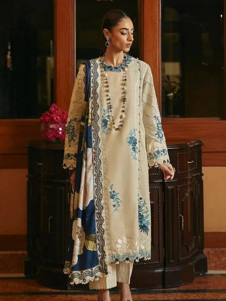 Sana Safinaz Muzlin M233-018A-CP Winter'23 Collection