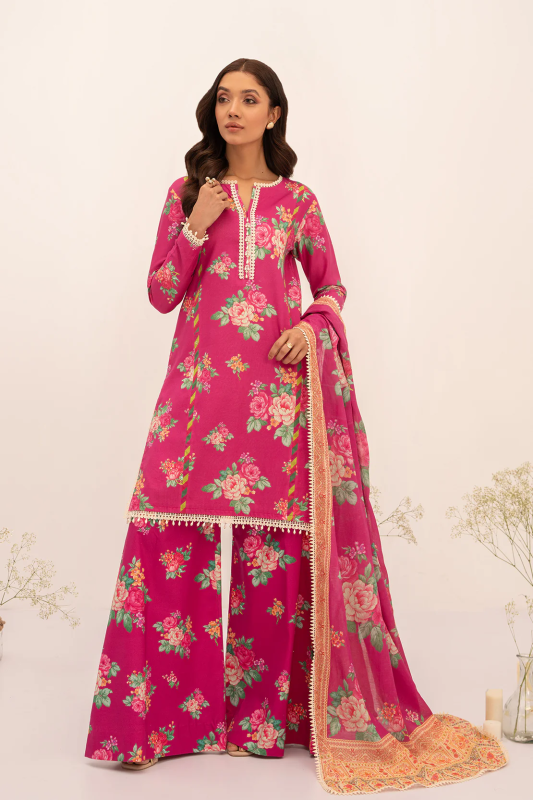 So Kamal Printed - 3 Pc Lawn Suit | DPL 3939