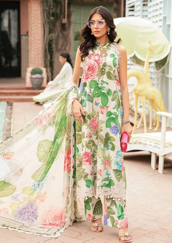 3 Piece Unstitched Printed Suit | MPT-22010-A