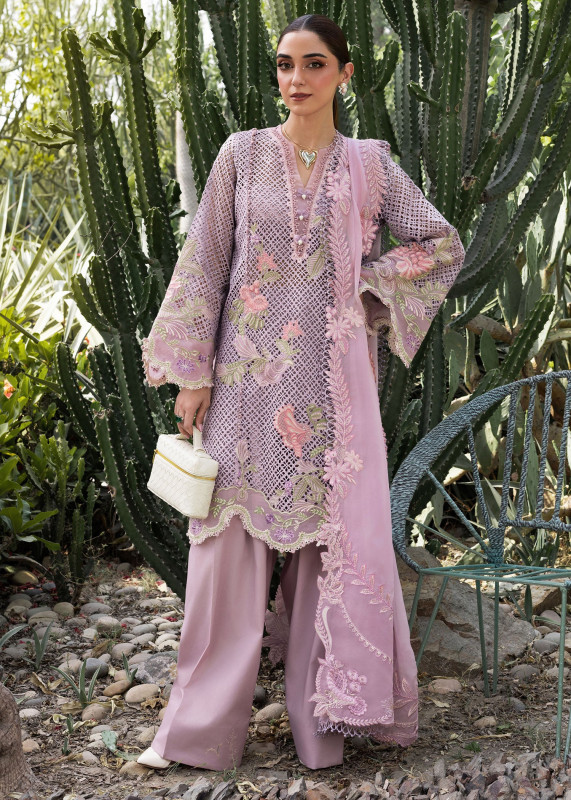 Crimson Luxe Lawn Unstitched Exclusive Collection 2025 | ONE TRUE LOVE - D6B