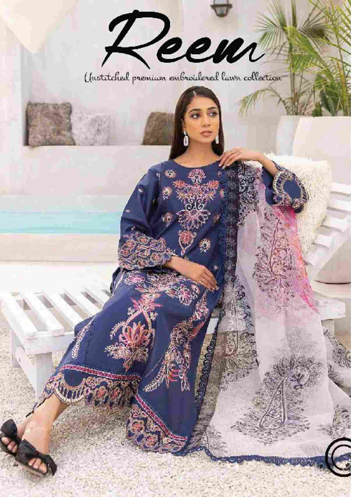 Charizma Reem unstitched premium embroidered lawn 3 piece RM:07