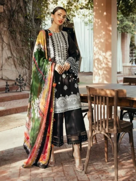 Ittehad Saira Rizwan Luna - SR-04 Embroidered Lawn Suits Unstitched 3 Piece