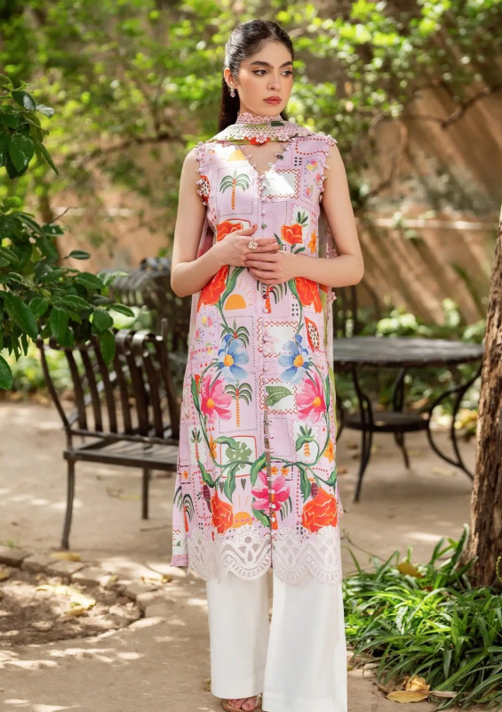 Yakin By Asifa Unstitched Collection 25 | PastelBloom YKL2507
