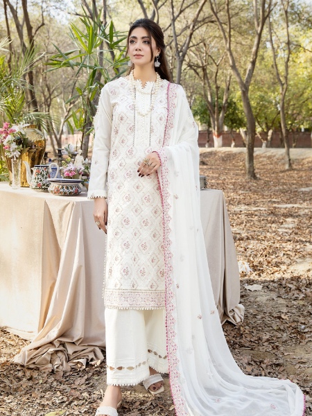 Adan's Libas Blossom 5108 Unstitched Embroidered Lawn Collection 2023