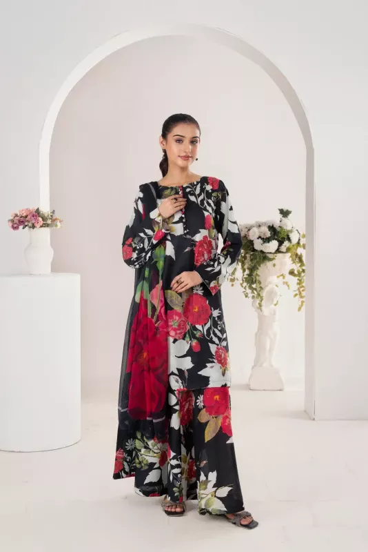 Feathers Unstitched Premium Lawn Collection 25 | Colzora-ft711