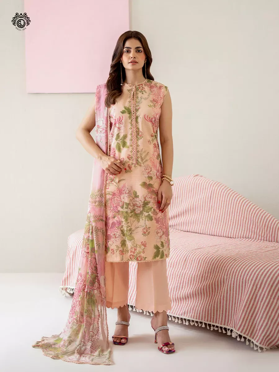 Morja | 3 PC UN-STITCHED | GMJ2508A9