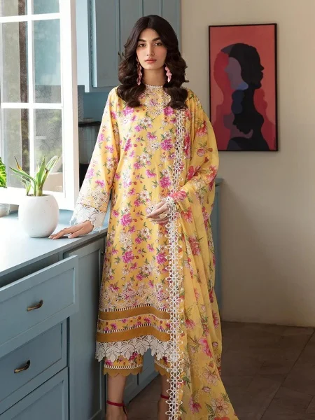 Afrozeh 481-Summer Sorbet-Print Kari Unstitched Lawn '23